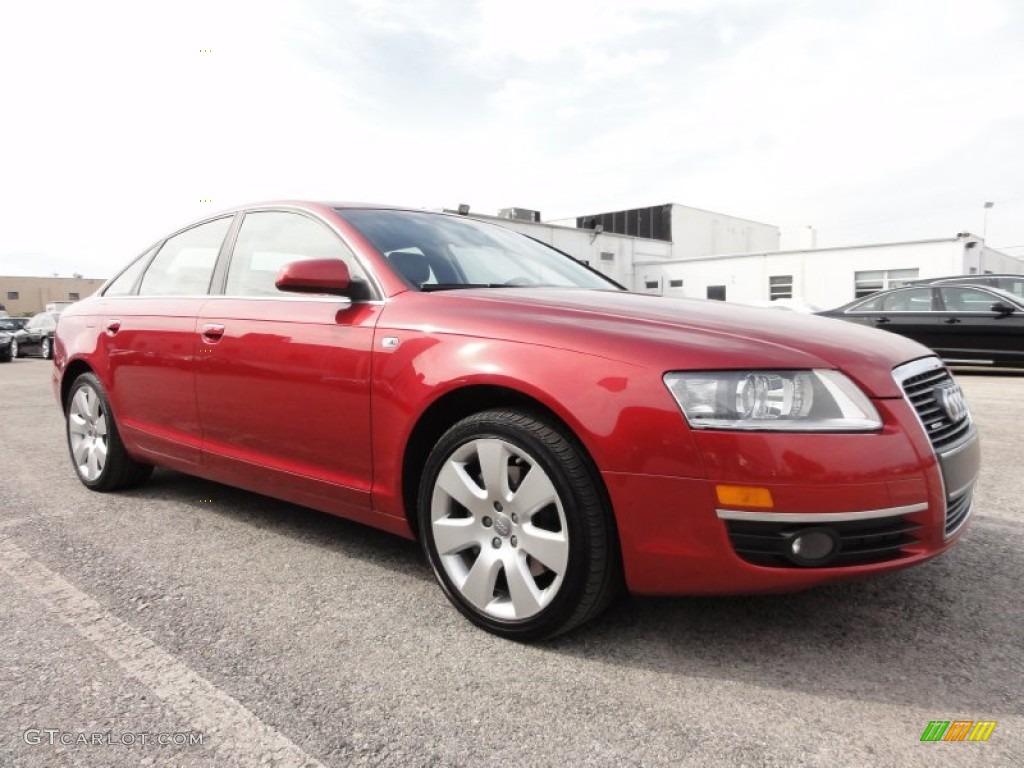 2006 A6 3.2 quattro Sedan - Canyon Red Pearl / Ebony photo #5