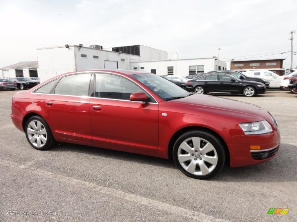 2006 A6 3.2 quattro Sedan - Canyon Red Pearl / Ebony photo #6