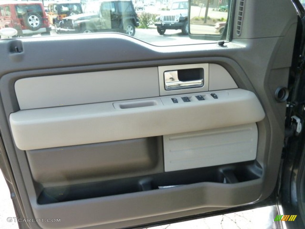 2010 F150 STX SuperCab 4x4 - Tuxedo Black / Medium Stone photo #19