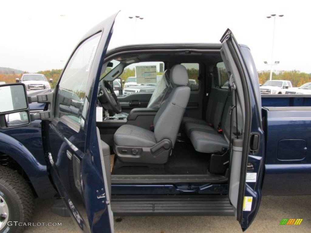 Steel Interior 2012 Ford F350 Super Duty XLT SuperCab 4x4 Photo #55163700