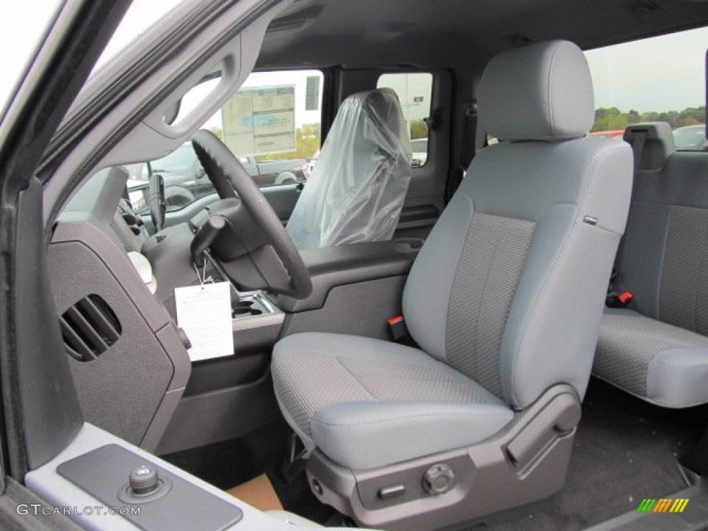 Steel Interior 2012 Ford F350 Super Duty XLT SuperCab 4x4 Photo #55163739