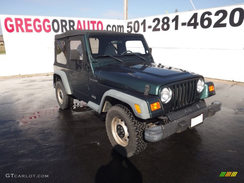 2000 Wrangler SE 4x4 - Forest Green Pearl / Agate photo #1