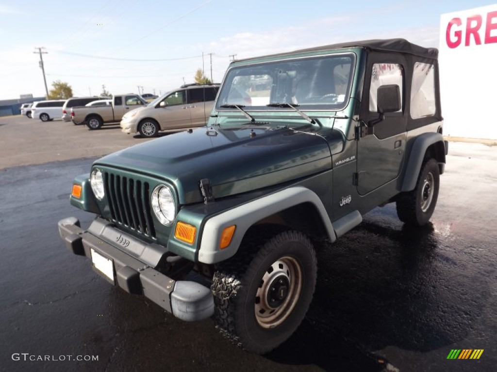 2000 Wrangler SE 4x4 - Forest Green Pearl / Agate photo #3