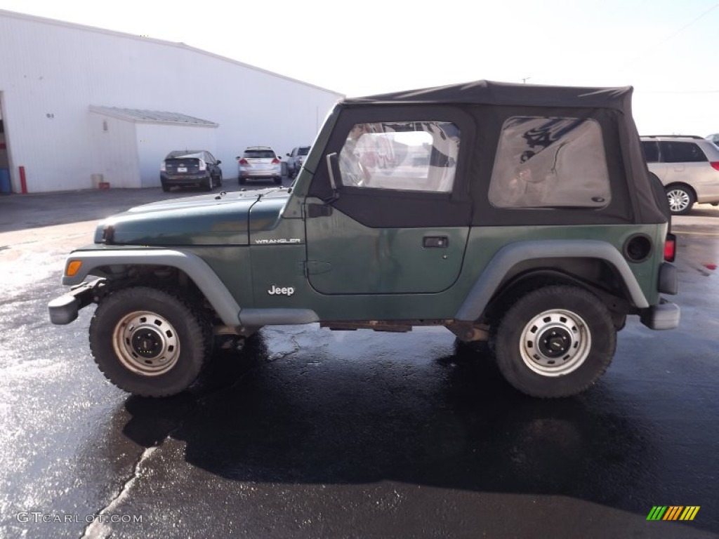 2000 Wrangler SE 4x4 - Forest Green Pearl / Agate photo #4