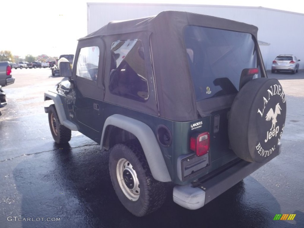 2000 Wrangler SE 4x4 - Forest Green Pearl / Agate photo #5