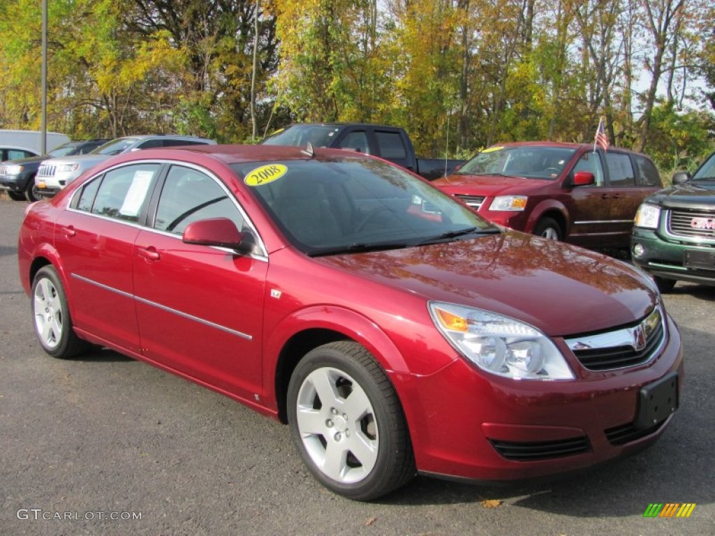2008 Aura XE - Red Jewel / Gray photo #1