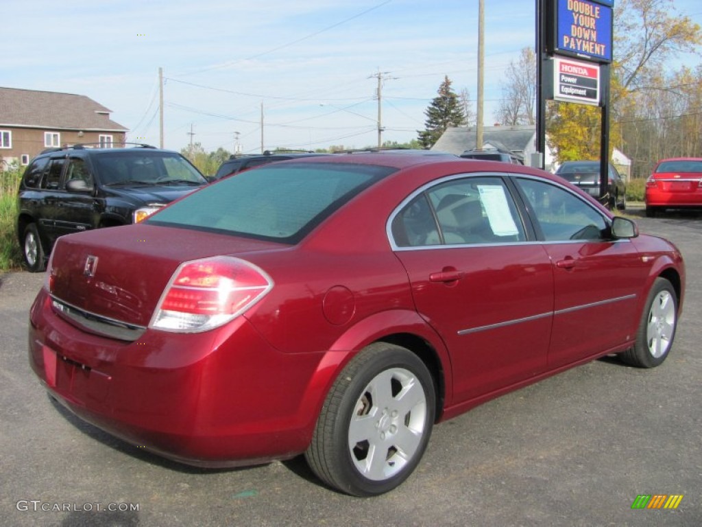 2008 Aura XE - Red Jewel / Gray photo #2