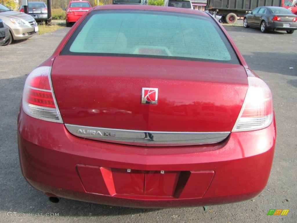 2008 Aura XE - Red Jewel / Gray photo #15
