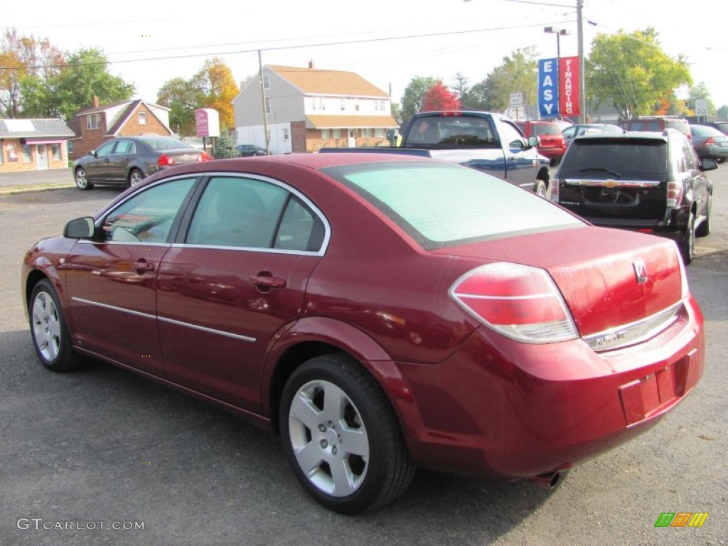 2008 Aura XE - Red Jewel / Gray photo #16