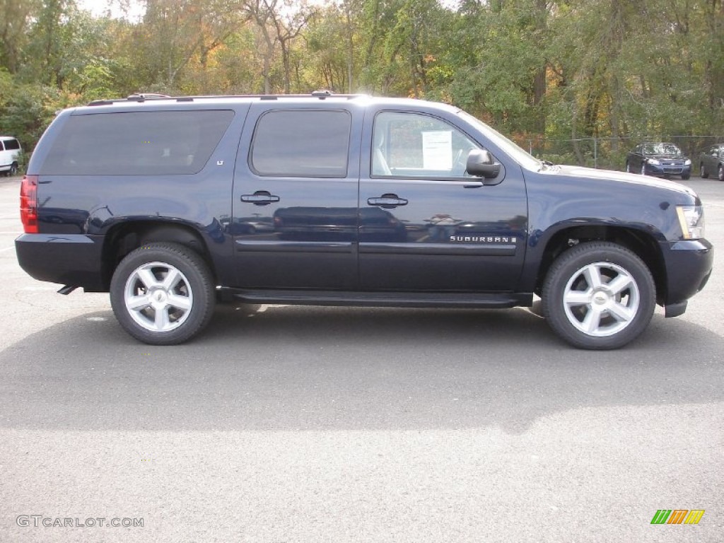 Dark Blue Metallic 2007 Chevrolet Suburban 1500 LT 4x4 Exterior Photo #55165406