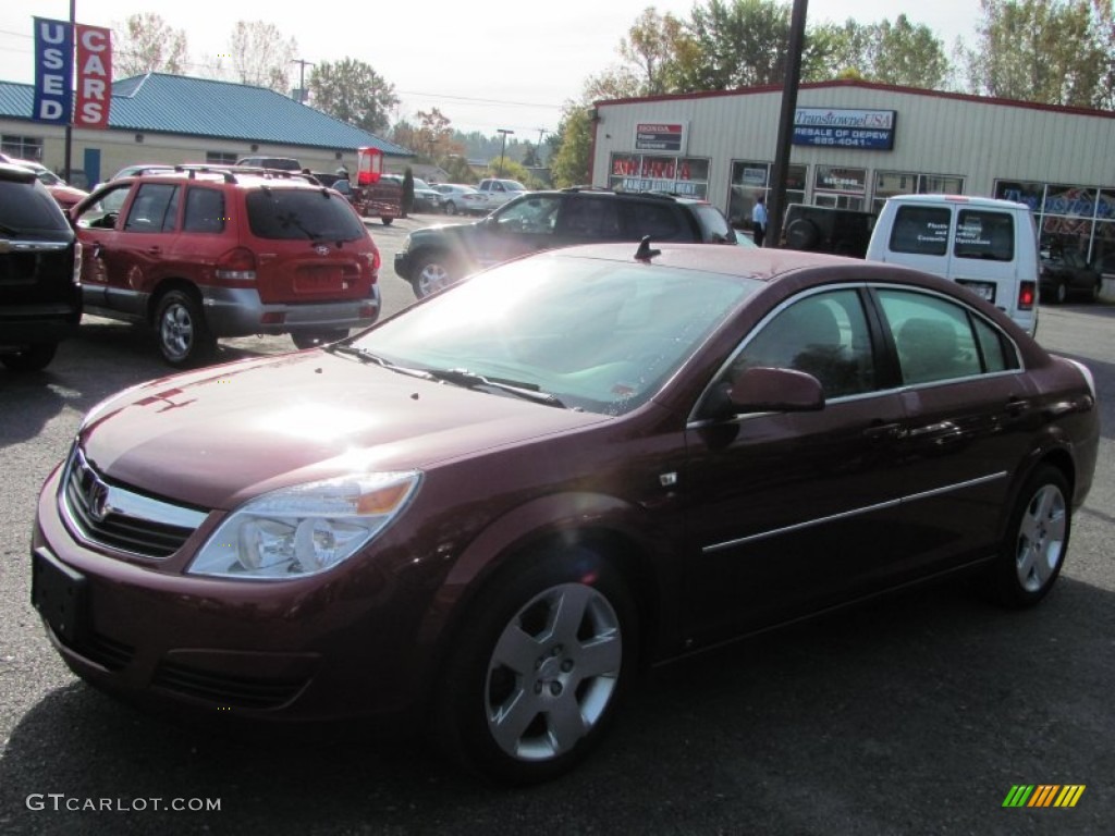 2008 Aura XE - Red Jewel / Gray photo #21