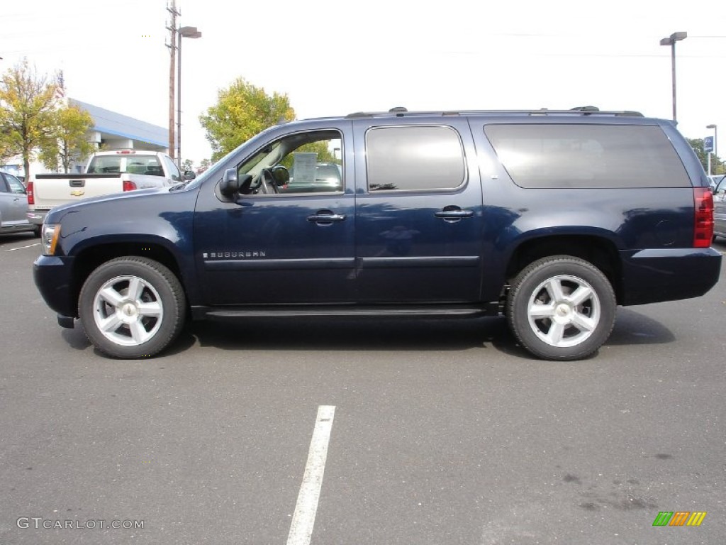 Dark Blue Metallic 2007 Chevrolet Suburban 1500 LT 4x4 Exterior Photo #55165425