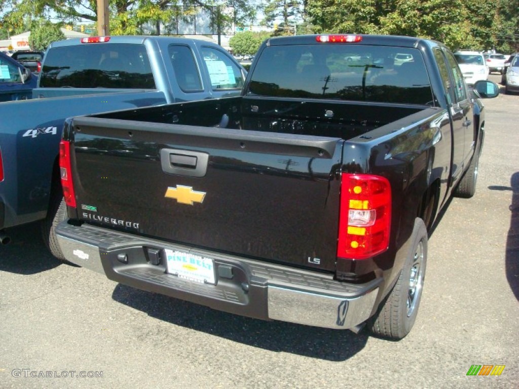 2012 Silverado 1500 LS Extended Cab - Black / Dark Titanium photo #2