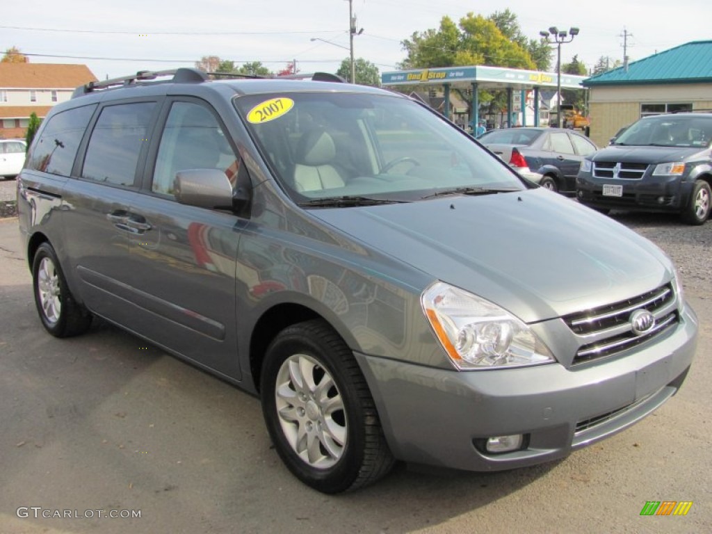 2007 Sedona EX - Olive Gray / Gray photo #24
