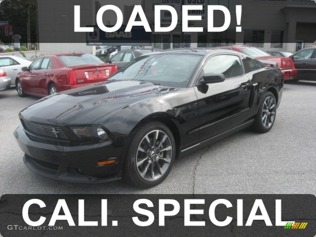 2011 Mustang GT/CS California Special Coupe - Ebony Black / CS Charcoal Black/Carbon photo #1