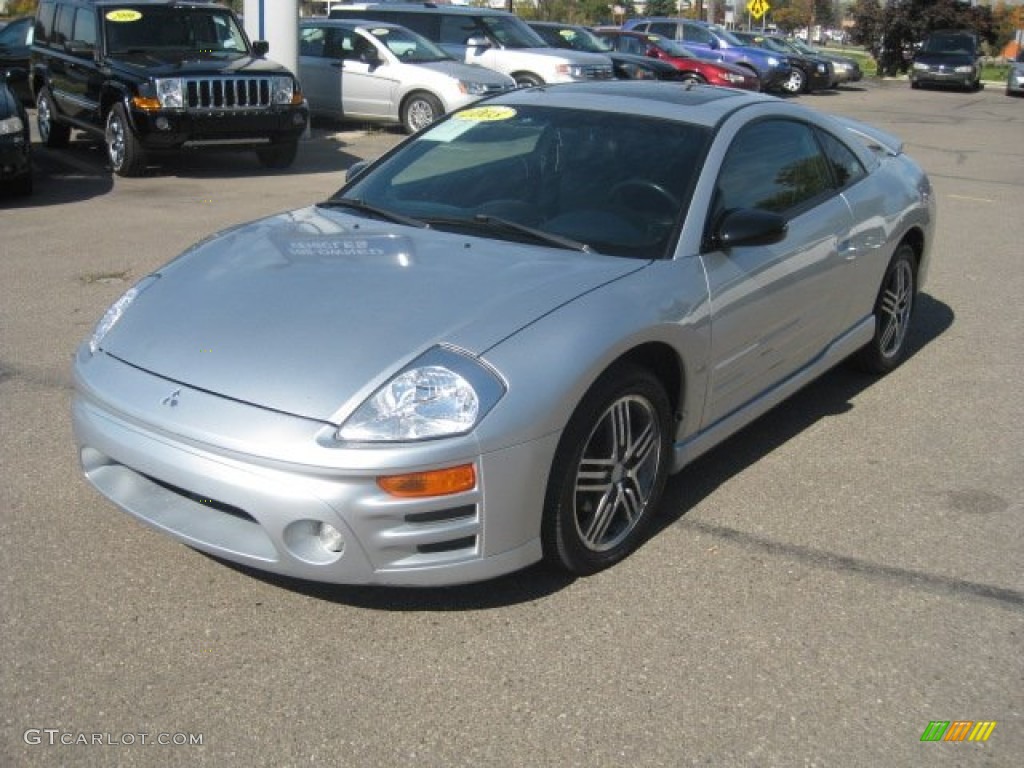 2003 Eclipse GTS Coupe - Sterling Silver Metallic / Midnight photo #10