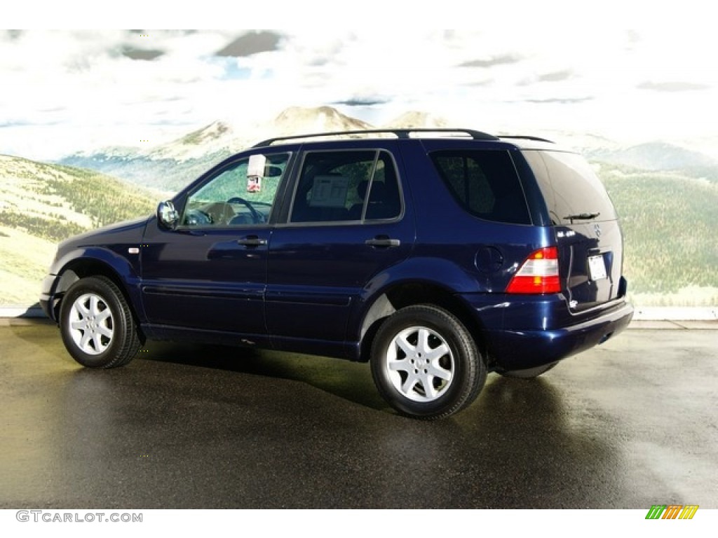 1999 ML 430 4Matic - Azure Blue Metallic / Grey photo #2