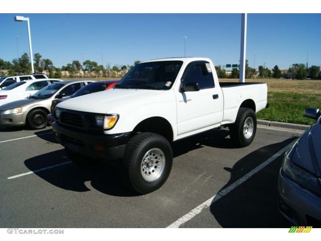 White 1996 Toyota Tacoma Regular Cab 4x4 Exterior Photo #55170765