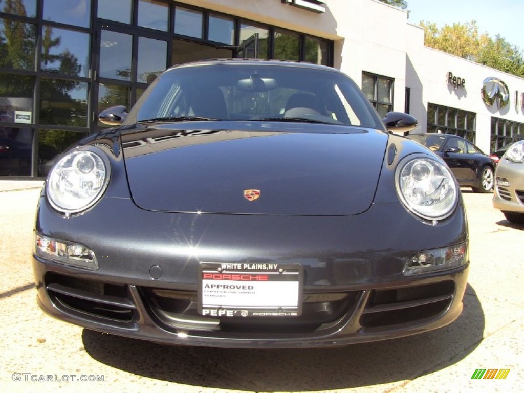 2007 911 Carrera S Coupe - Atlas Grey Metallic / Black photo #2