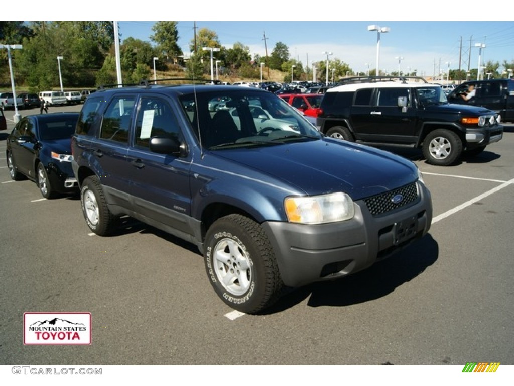 2001 Escape XLS V6 4WD - Medium Wedgewood Blue Metallic / Medium Graphite Grey photo #1