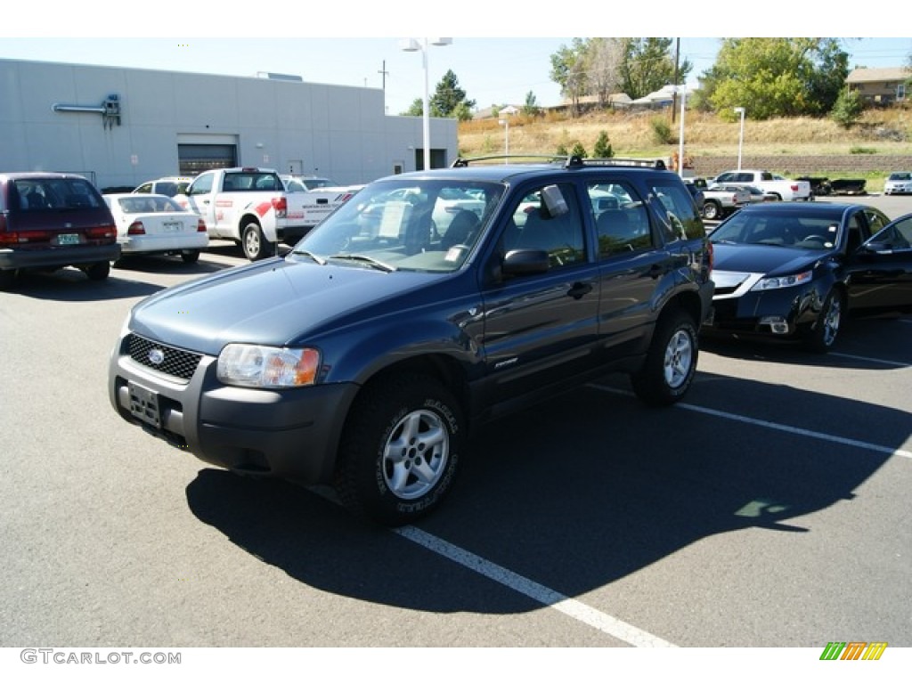 2001 Escape XLS V6 4WD - Medium Wedgewood Blue Metallic / Medium Graphite Grey photo #4