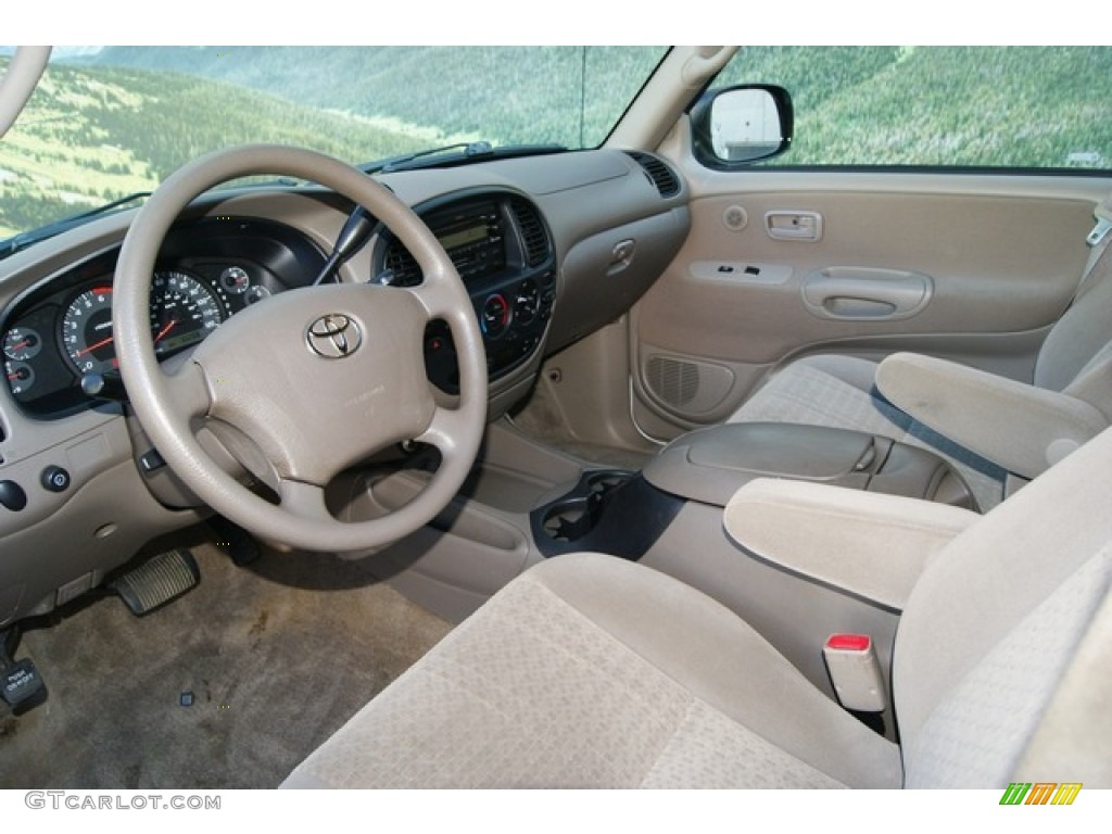 Taupe Interior 2005 Toyota Tundra SR5 Access Cab 4x4 Photo #55172139