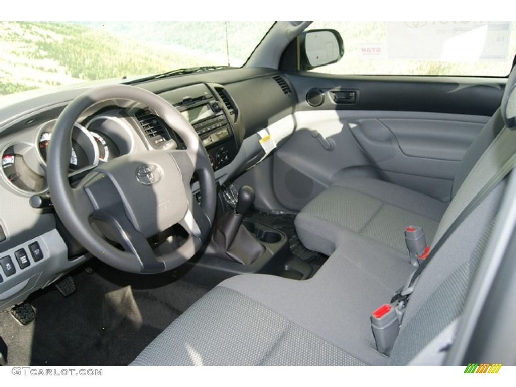 Graphite Interior 2012 Toyota Tacoma Regular Cab 4x4 Photo #55172363