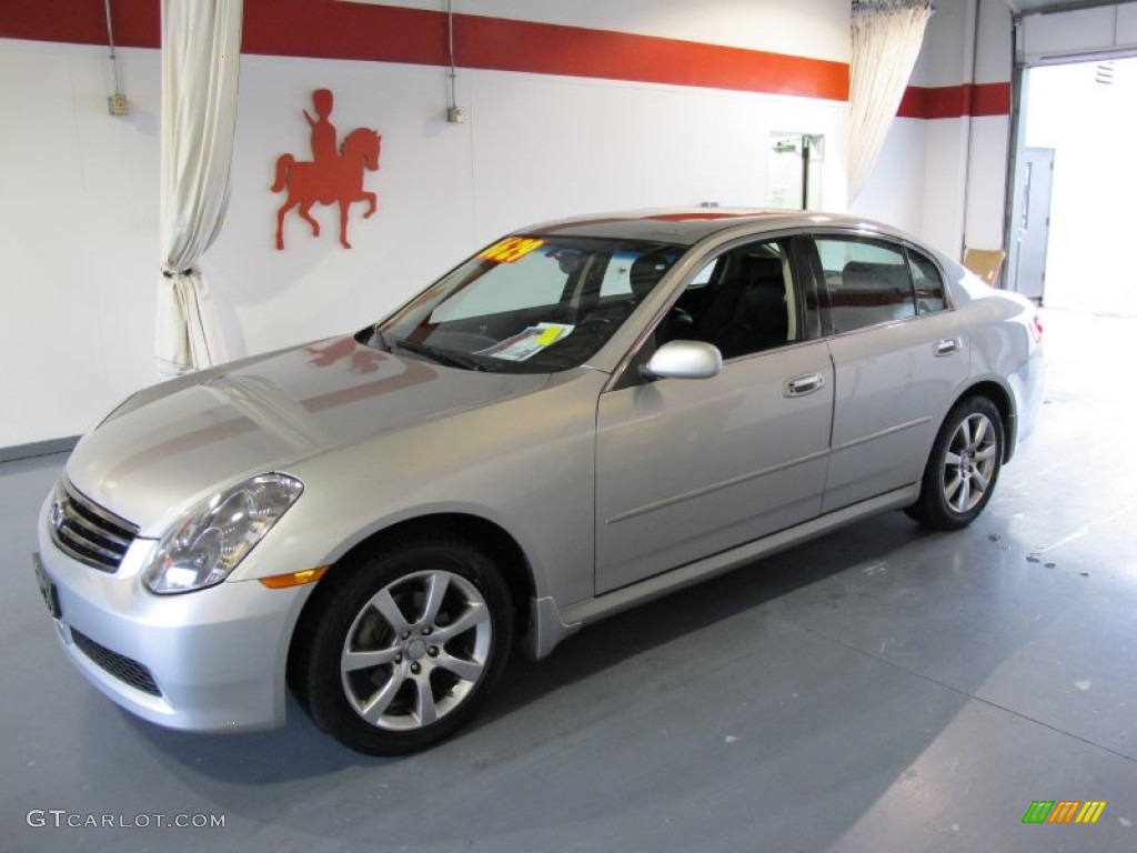 2005 G 35 x Sedan - Brilliant Silver Metallic / Graphite photo #1