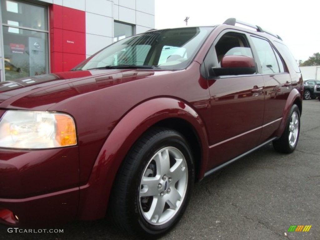 2007 Freestyle Limited AWD - Red Fire Metallic / Pebble Beige photo #2