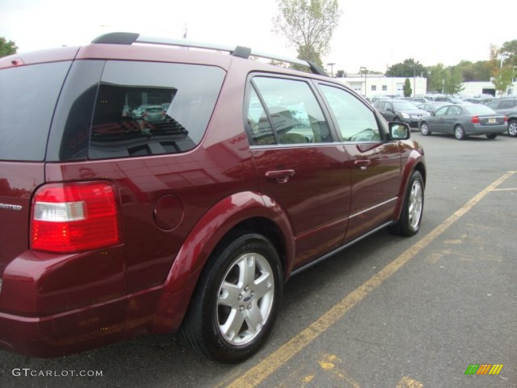 2007 Freestyle Limited AWD - Red Fire Metallic / Pebble Beige photo #8