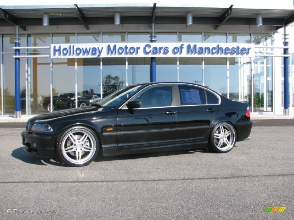 2001 3 Series 330i Sedan - Jet Black / Sand photo #1