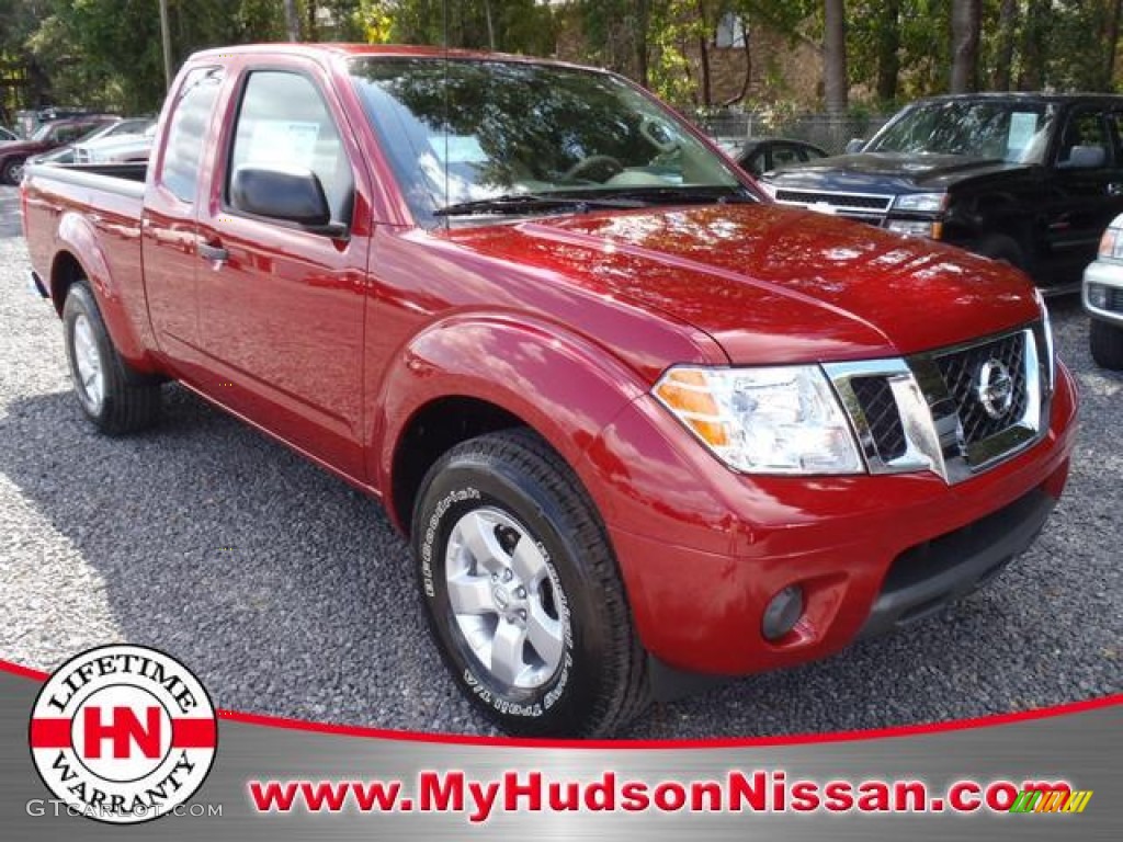 2012 Frontier SV King Cab - Red Brick / Beige photo #1