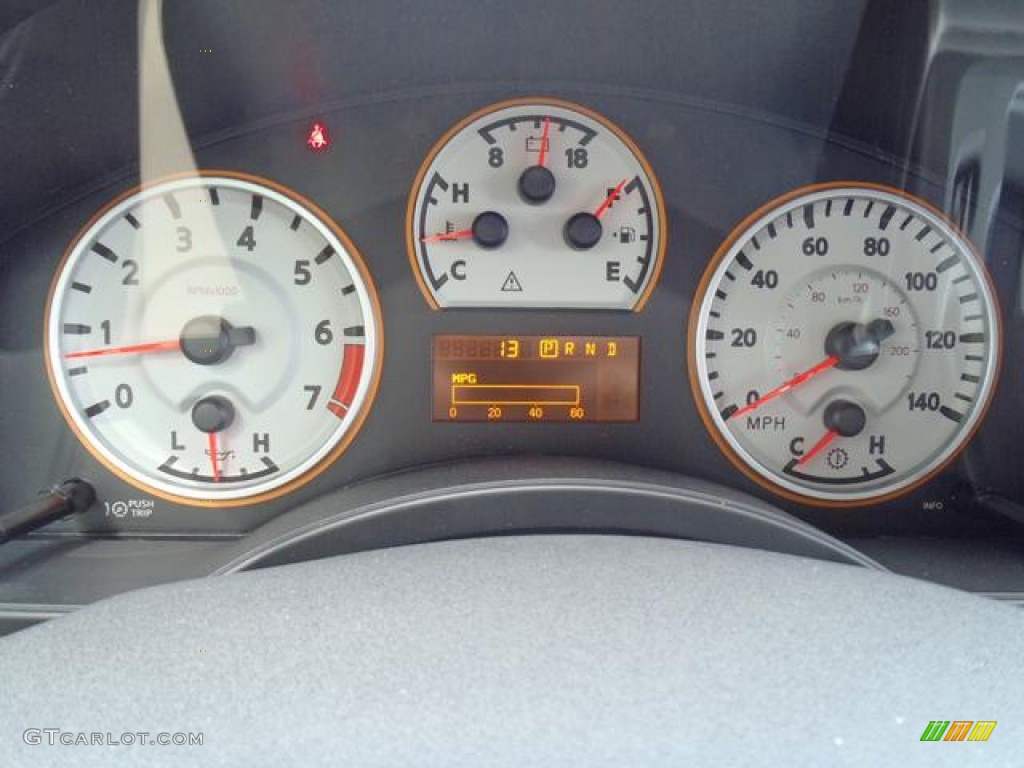 2012 Nissan Titan SV Crew Cab Gauges Photo #55174548