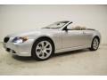 2005 Mineral Silver Metallic BMW 6 Series 645i Convertible  photo #8