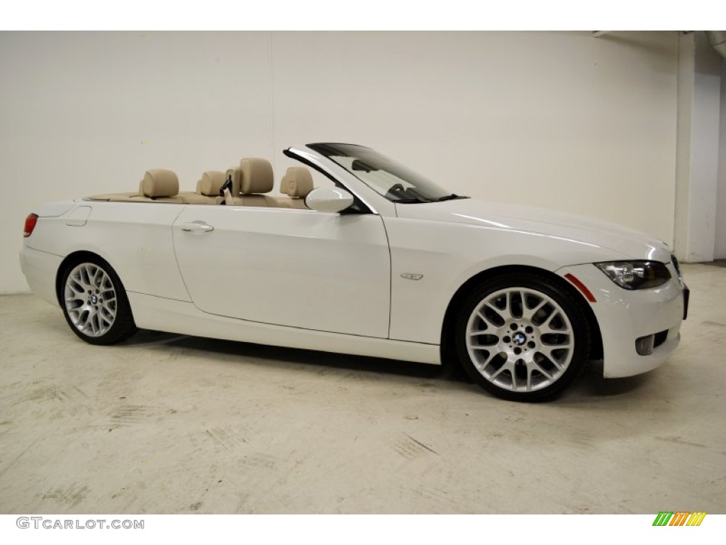 2009 3 Series 328i Convertible - Alpine White / Beige photo #2