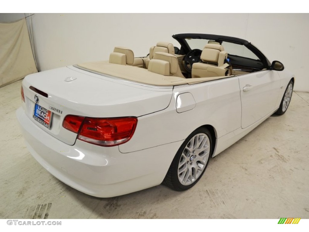 2009 3 Series 328i Convertible - Alpine White / Beige photo #5