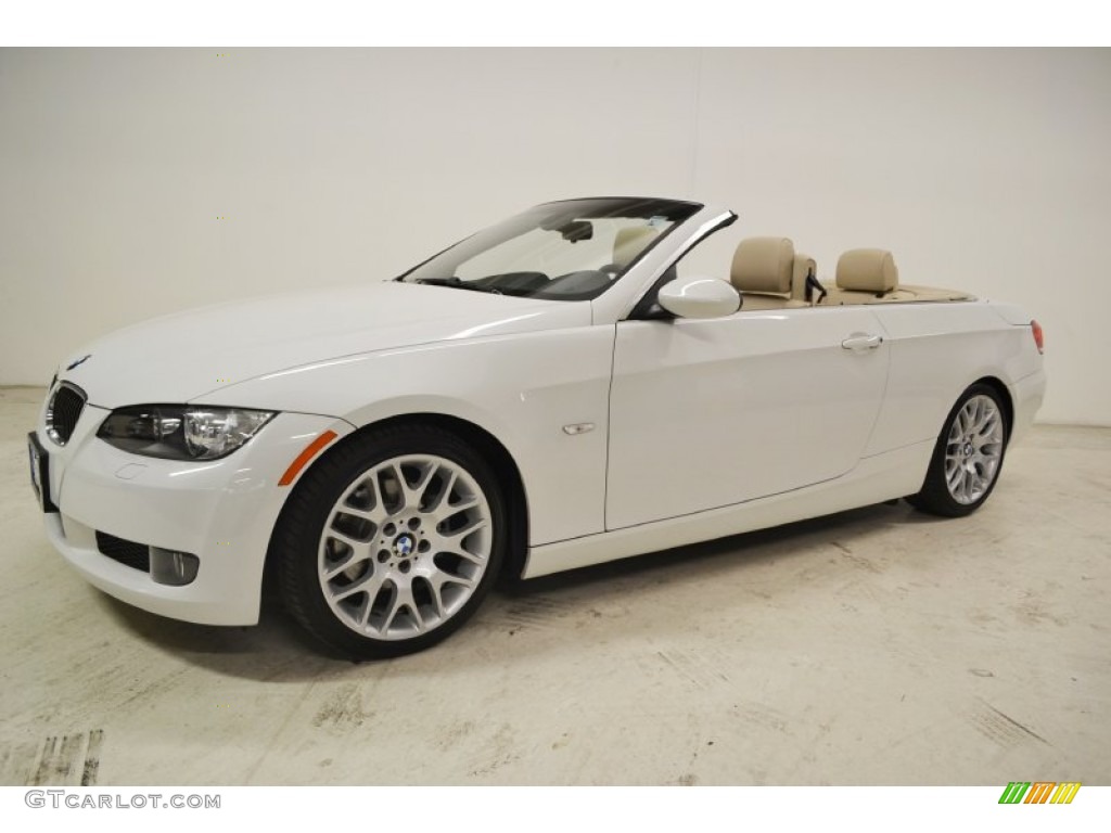 2009 3 Series 328i Convertible - Alpine White / Beige photo #8