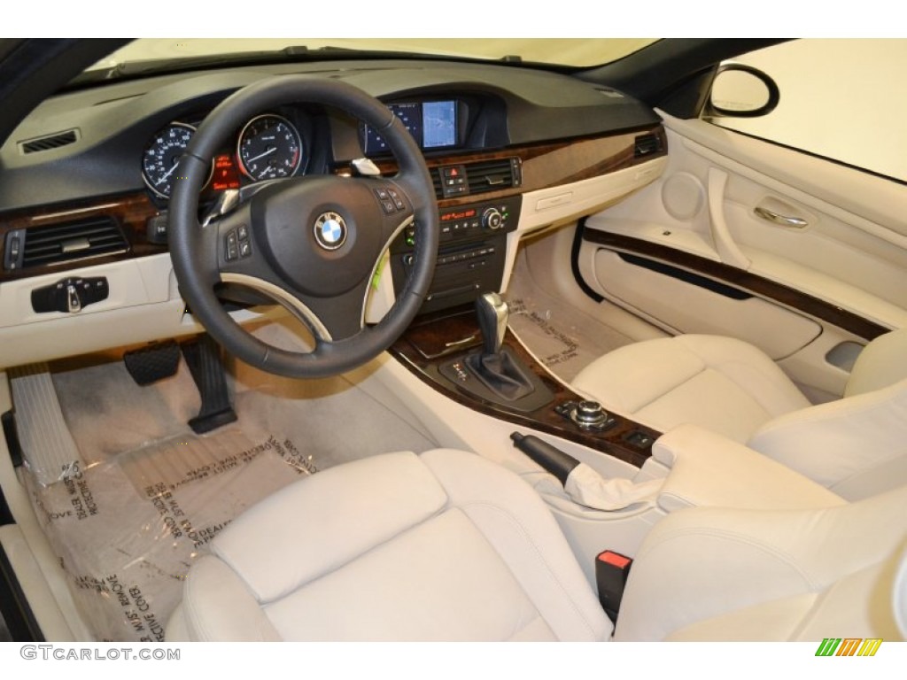 2009 3 Series 328i Convertible - Alpine White / Beige photo #10