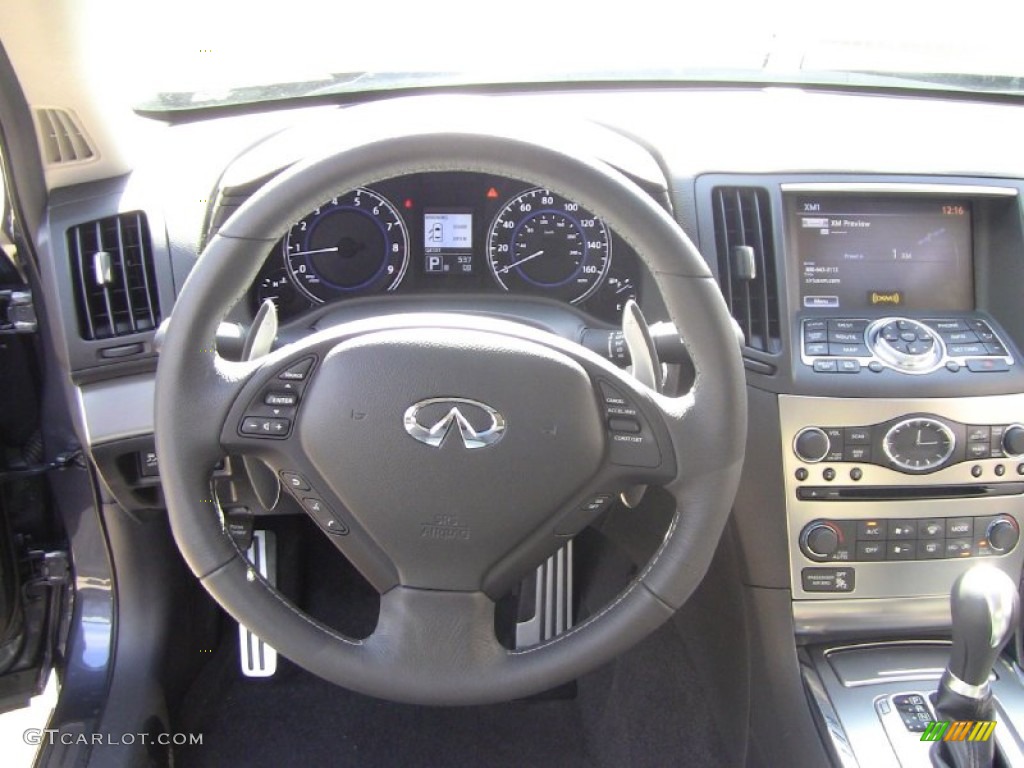 2011 Infiniti G 37 xS AWD Sedan Graphite Dashboard Photo #55179987