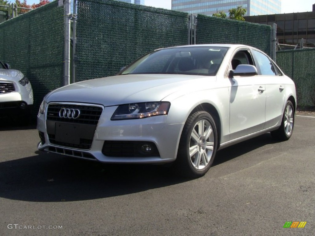 2011 A4 2.0T quattro Sedan - Ice Silver Metallic / Black photo #1