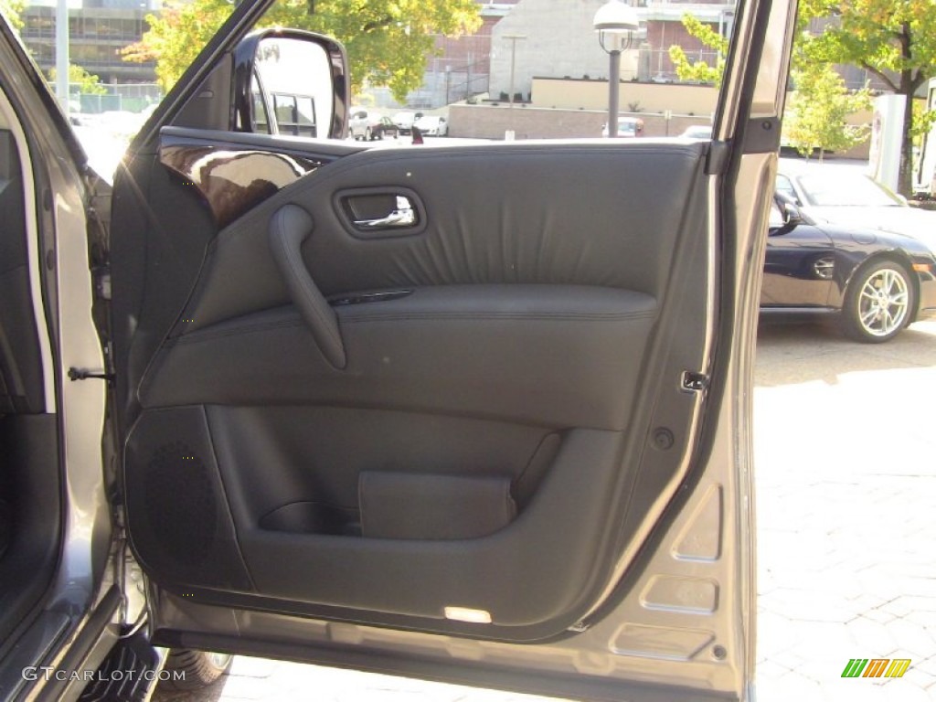 2011 Infiniti QX 56 4WD Graphite Door Panel Photo #55180239