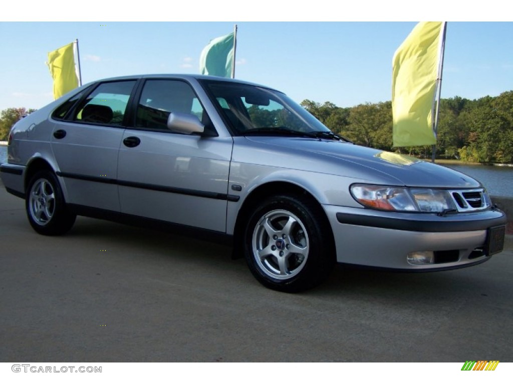 Silver Metallic 2001 Saab 9-3 Sedan Exterior Photo #55180626