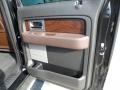 Sienna Brown Leather/Black Door Panel Photo for 2010 Ford F150 #55180734