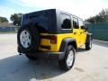 2009 Detonator Yellow Jeep Wrangler Unlimited X 4x4  photo #3