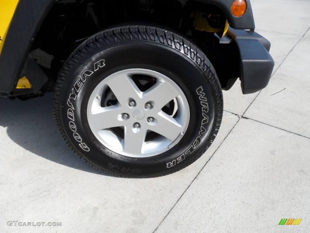 2009 Wrangler Unlimited X 4x4 - Detonator Yellow / Dark Slate Gray/Medium Slate Gray photo #15