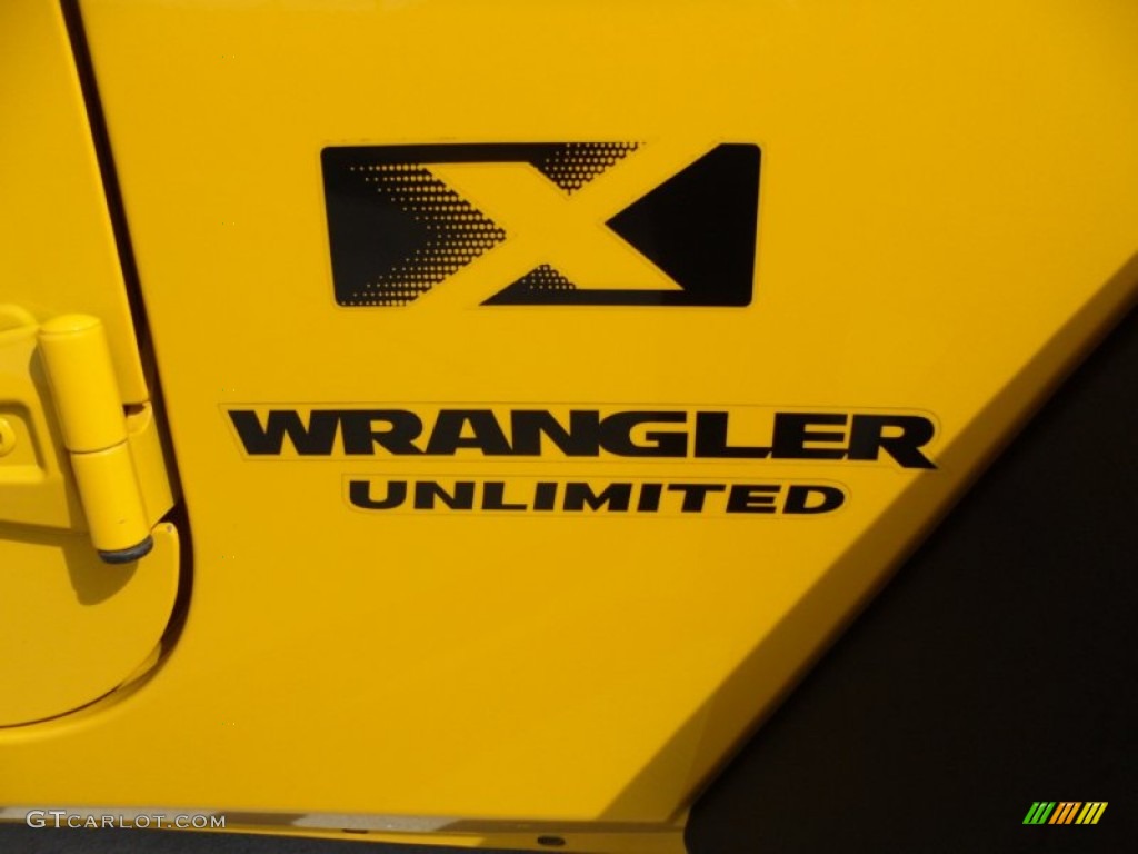 2009 Wrangler Unlimited X 4x4 - Detonator Yellow / Dark Slate Gray/Medium Slate Gray photo #16