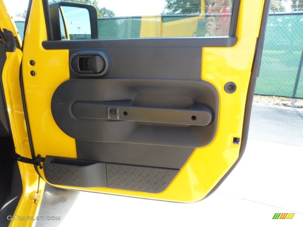 2009 Wrangler Unlimited X 4x4 - Detonator Yellow / Dark Slate Gray/Medium Slate Gray photo #23