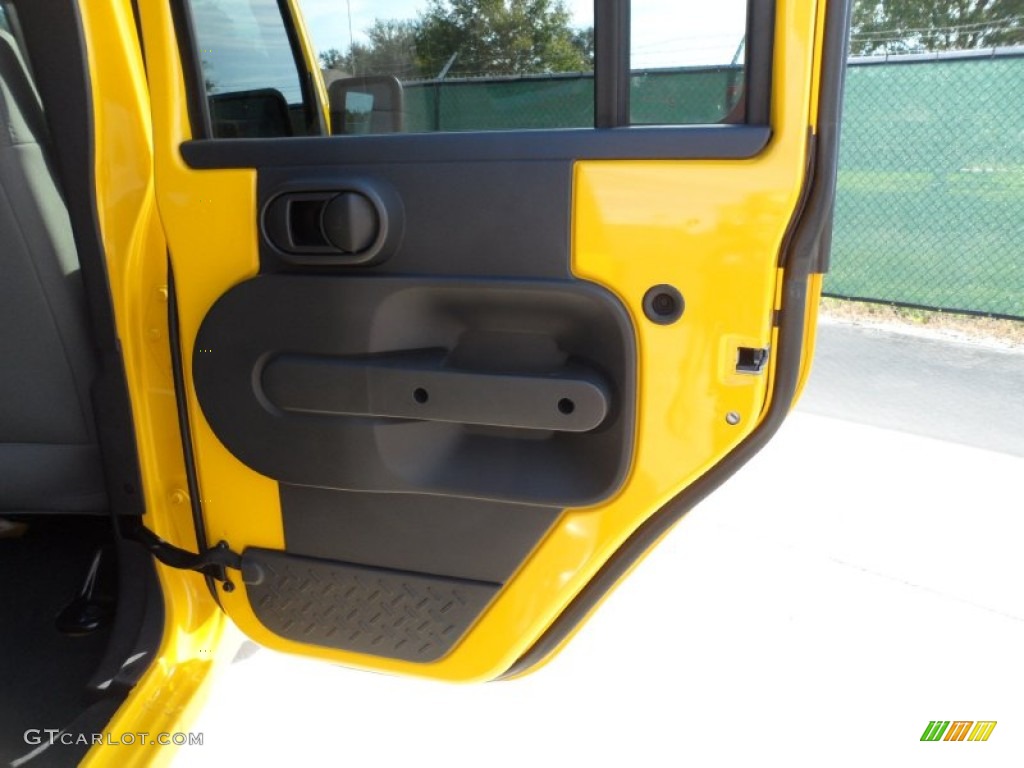 2009 Wrangler Unlimited X 4x4 - Detonator Yellow / Dark Slate Gray/Medium Slate Gray photo #26