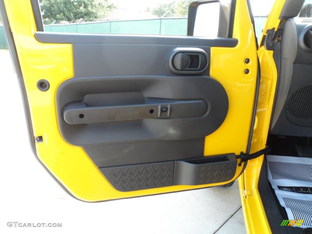 2009 Wrangler Unlimited X 4x4 - Detonator Yellow / Dark Slate Gray/Medium Slate Gray photo #33