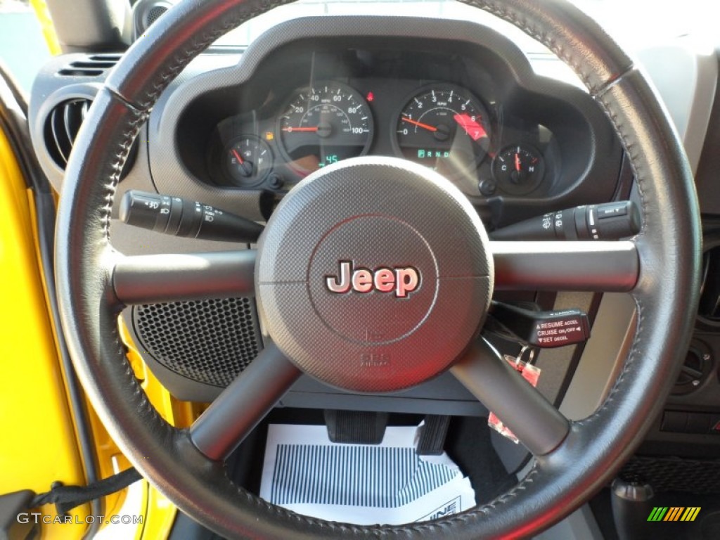 2009 Wrangler Unlimited X 4x4 - Detonator Yellow / Dark Slate Gray/Medium Slate Gray photo #43